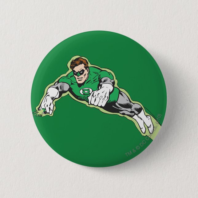 Green Lantern Energy Beam Pinback Button (Front)