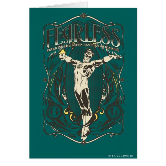 Green Lantern - "Fearless" Poster Cards (Front)