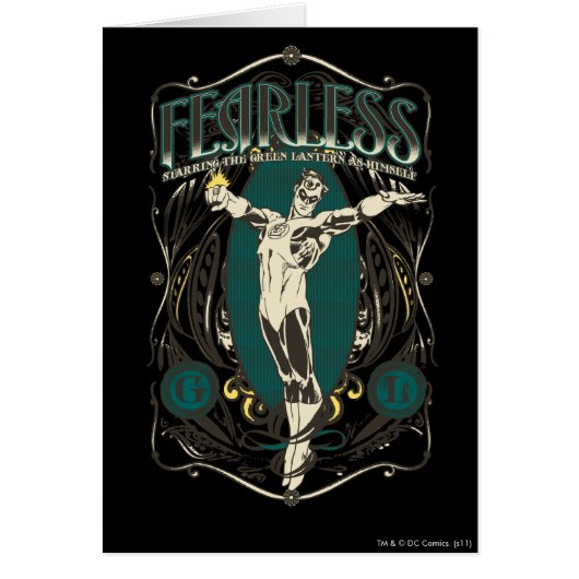 Green Lantern - "Fearless" Poster Cards (Front)