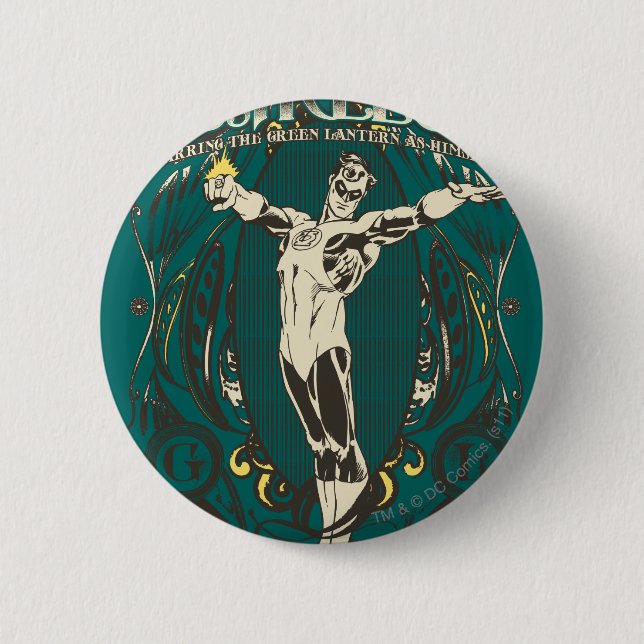 Green Lantern - "Fearless" Poster Pinback Button (Front)