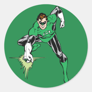 Green Lantern Fight Classic Round Sticker