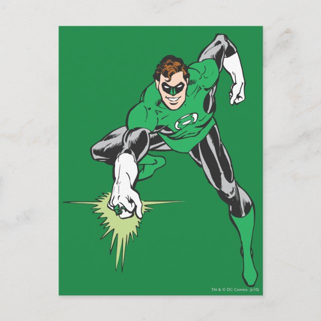 Green Lantern Fight Postcard (Front)