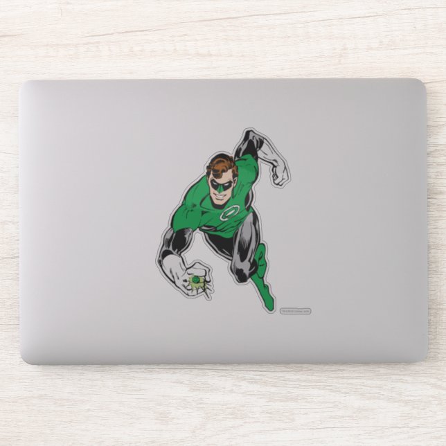Green Lantern Fly Forward Sticker (Computer)