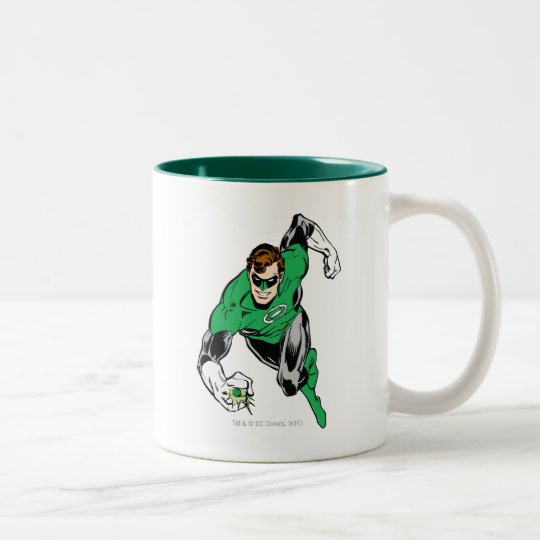 Green Lantern Fly Forward Two-Tone Coffee Mug