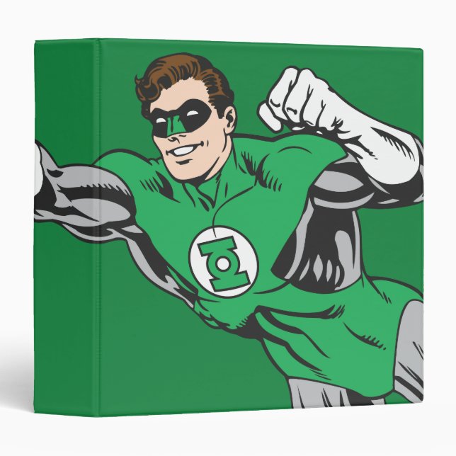 Green Lantern Fly Left 2 3 Ring Binder (Front/Spine)