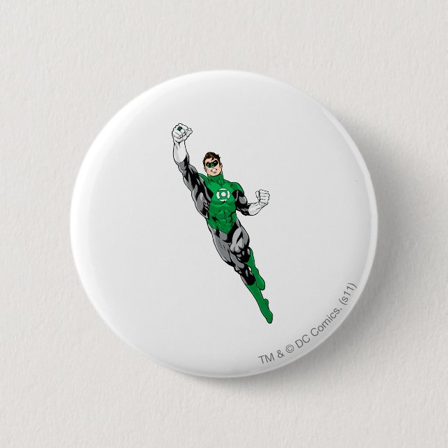 Green Lantern  - Flying Up Button (Front)