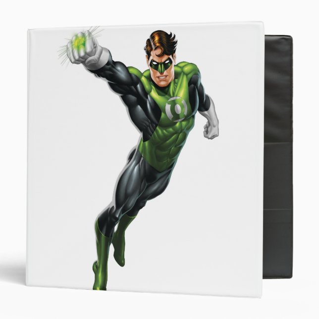 Green Lantern - Fully Rendered,  Arm out Binder (Front/Inside)