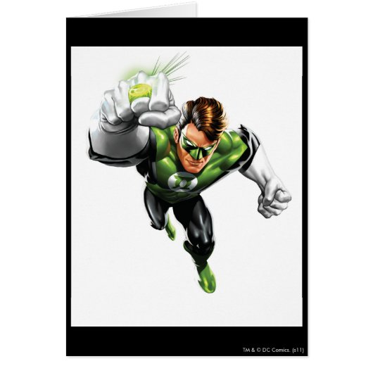 Green Lantern - Fully Rendered, Arm Raise Cards (Front)