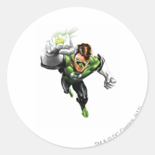 Green Lantern - Fully Rendered,  Arm Raise Classic Round Sticker