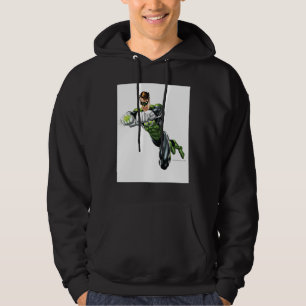 Green Lantern - Fully Rendered, Both arms forward Hoodie