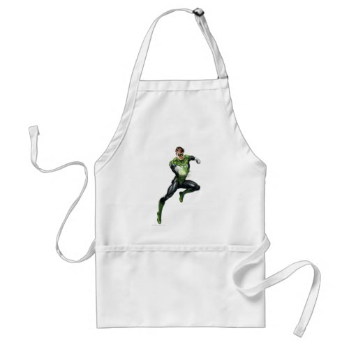Green Lantern _ Fully Rendered  Jumping Adult Apron