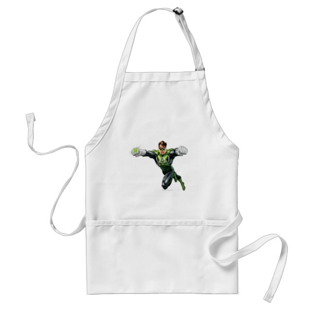 Green Lantern - Fully Rendered,  Looking Forward Adult Apron (Front)