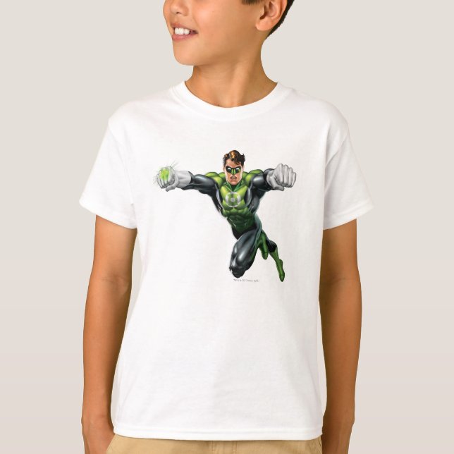 Green Lantern - Fully Rendered,  Looking Forward T-Shirt (Front)