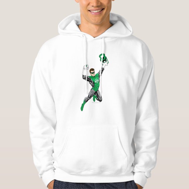 Green Lantern - Fully Rendered,  with lantern Hoodie (Front)