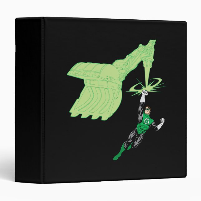 Green Lantern - Fully Rendered,  with machine 3 Ring Binder (Front/Spine)