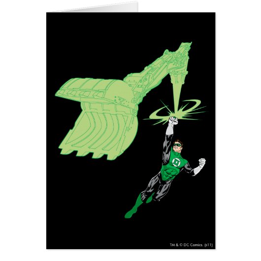 Green Lantern - Fully Rendered, with machine Cards (Front)