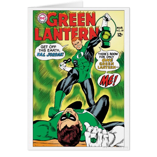 Green Lantern - Get Off this Earch Hal Jordan Cards (Front)