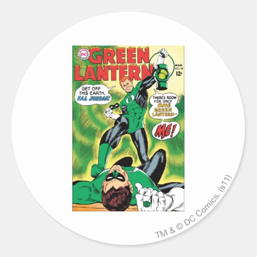 Green Lantern _ Get Off this Earth Hal Jordan Classic Round Sticker