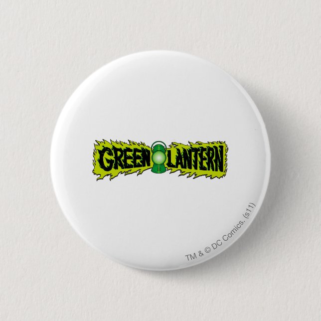 Green Lantern - Glowing Lantern 2 Pinback Button (Front)