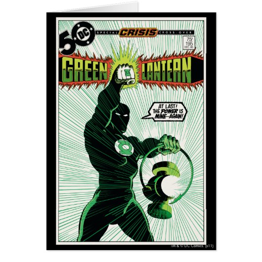 Green Lantern - Glowing Lantern Cards (Front)