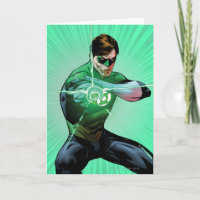 Green Lantern & Glowing Ring Card