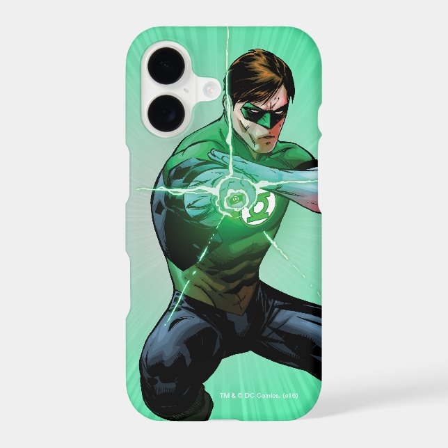 Green Lantern & Glowing Ring Iphone Case (Back)