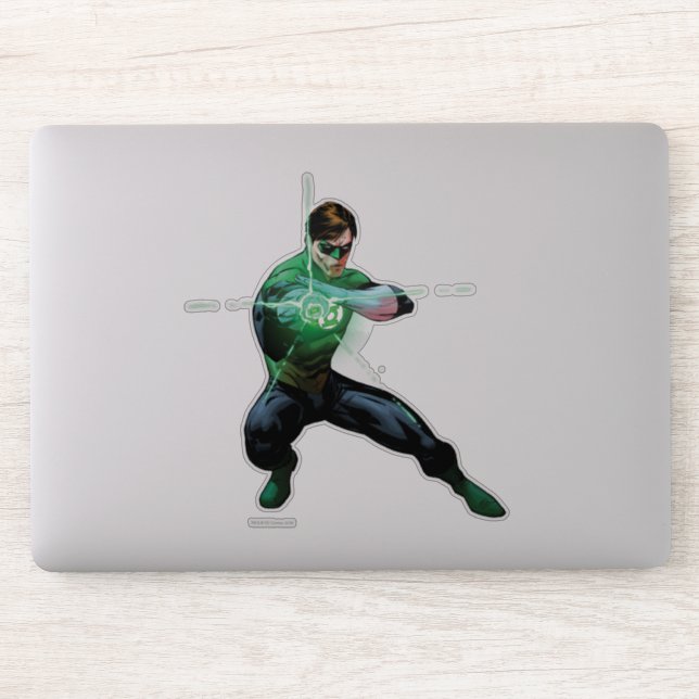 Green Lantern & Glowing Ring Sticker (Computer)
