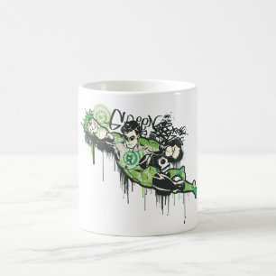 Green Lantern Graffiti Character Coffee Mug