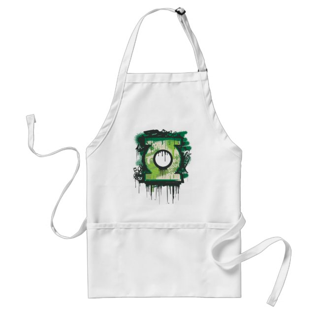 Green Lantern Graffiti Symbol Adult Apron (Front)