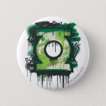 Green Lantern Graffiti Symbol Button
