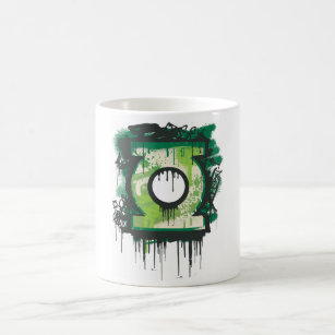 Green Lantern Graffiti Symbol Coffee Mug