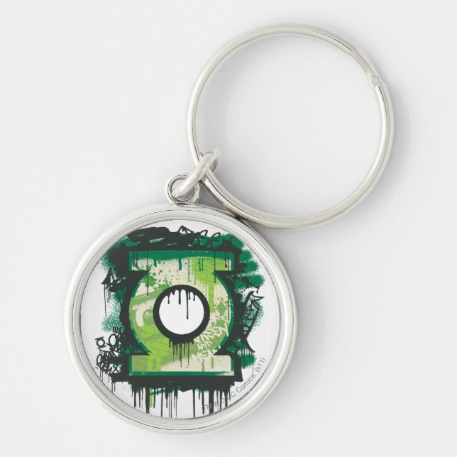 Green Lantern Graffiti Symbol Keychain (Front)