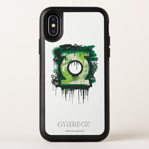 Green Lantern Graffiti Symbol OtterBox Symmetry iPhone X Case