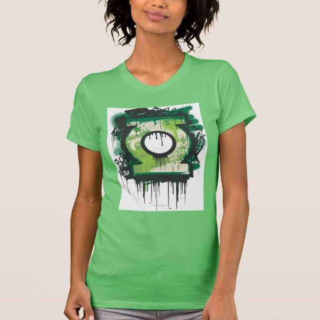 Green Lantern Graffiti Symbol T-Shirt (Front)