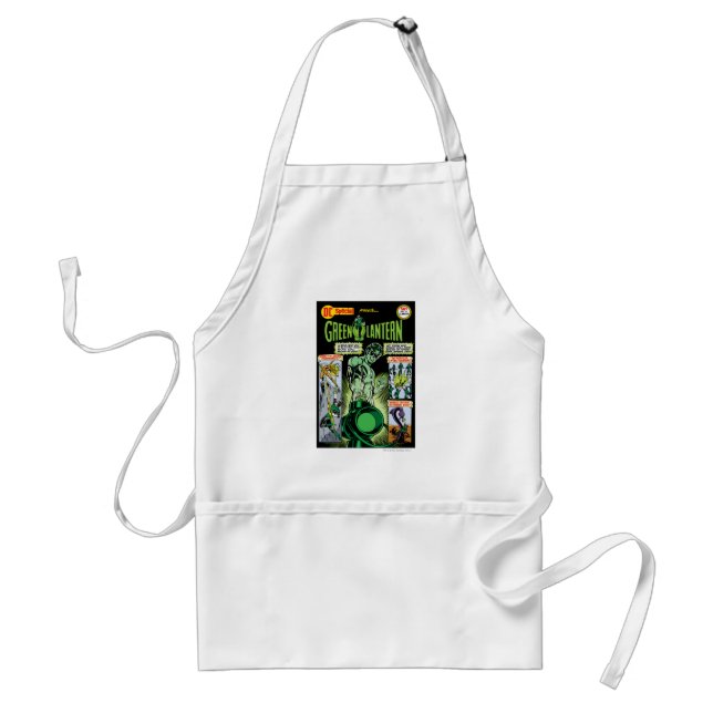 Green Lantern  - Green Shaded Comic Adult Apron (Front)