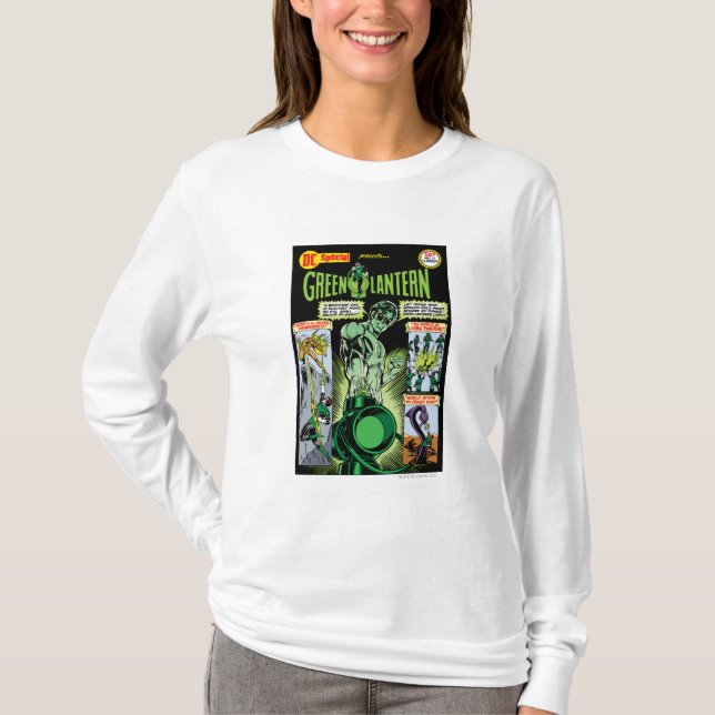 Green Lantern  - Green Shaded Comic T-Shirt (Front)