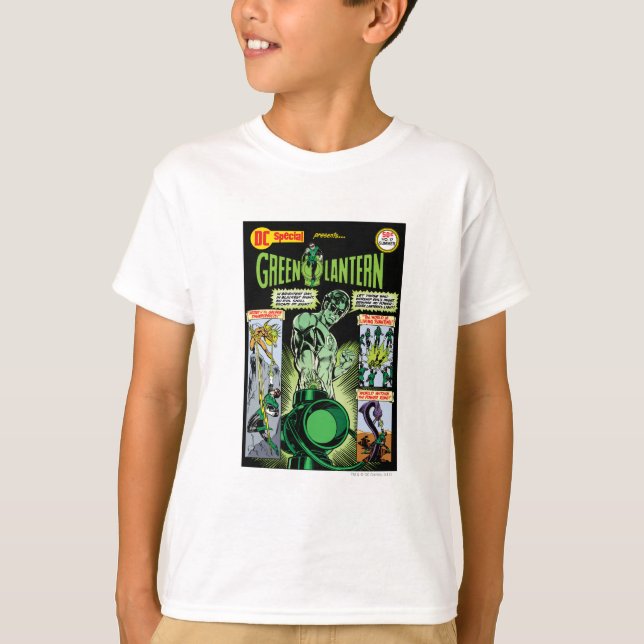 Green Lantern  - Green Shaded Comic T-Shirt (Front)