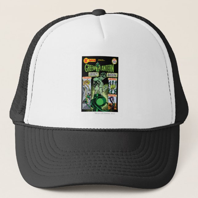 Green Lantern  - Green Shaded Comic Trucker Hat (Front)