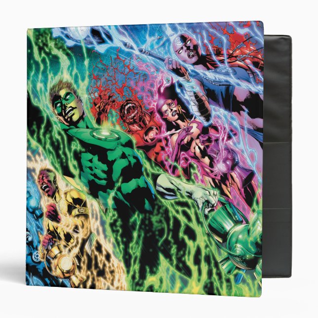 Green Lantern Group - Color 3 Ring Binder (Front/Inside)