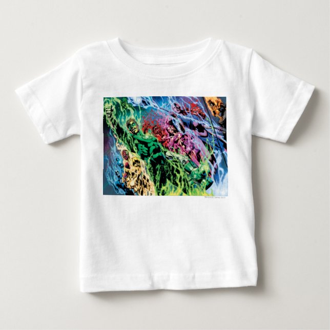 Green Lantern Group - Color Baby T-Shirt (Front)