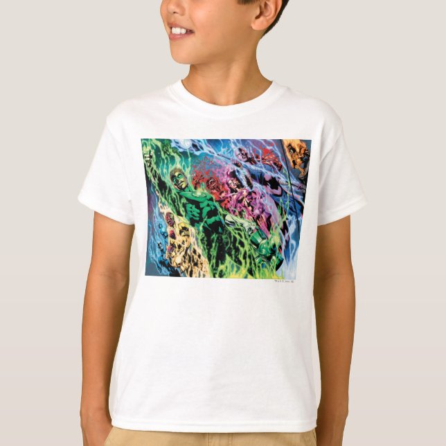 Green Lantern Group - Color T-Shirt (Front)