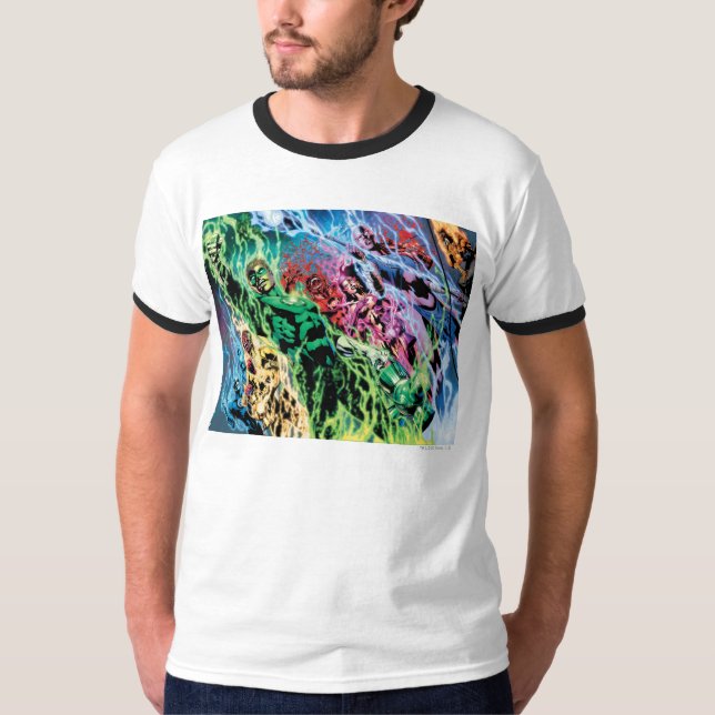 Green Lantern Group - Color T-Shirt (Front)