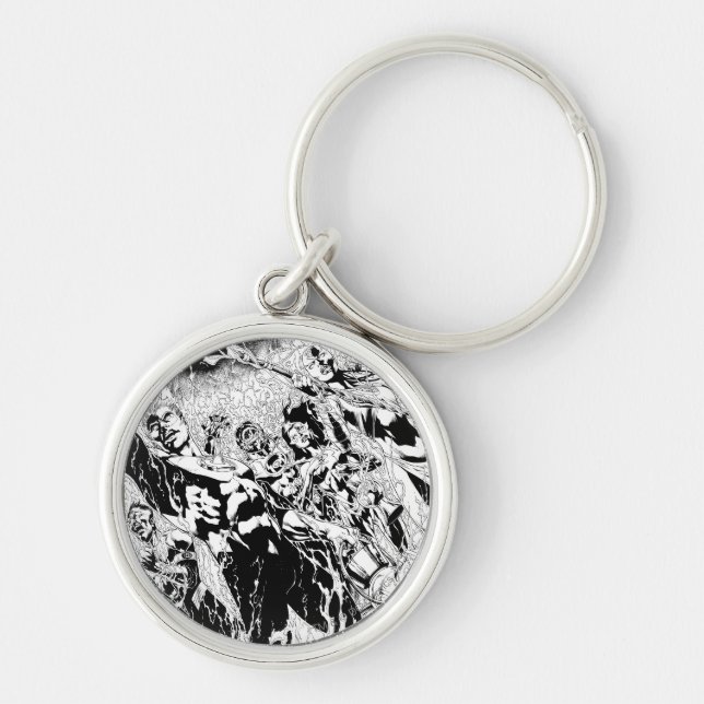 Green Lantern Group Keychain (Front)