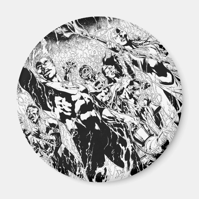 Green Lantern Group Magnet (Front)