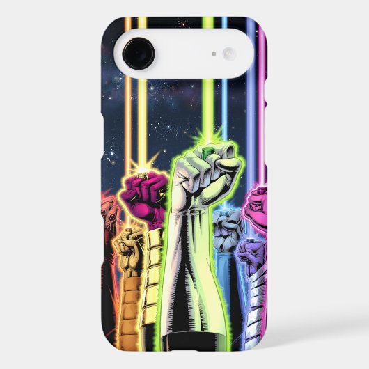 Green Lantern - Hands in Air with Rings Case-Mate iPhone Case (Back)
