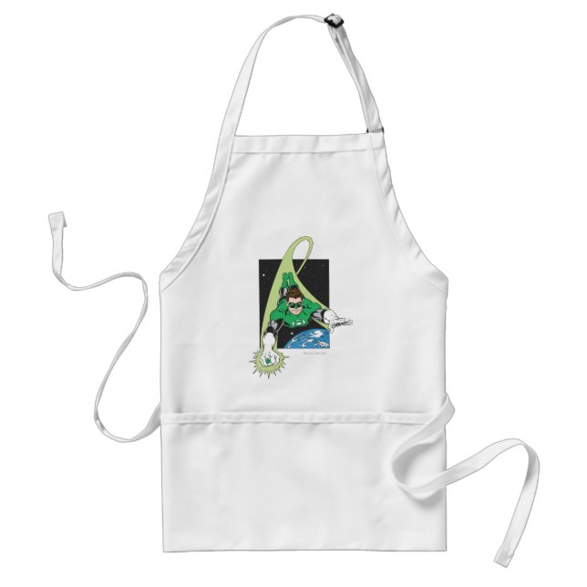 Green Lantern in Space Adult Apron (Front)