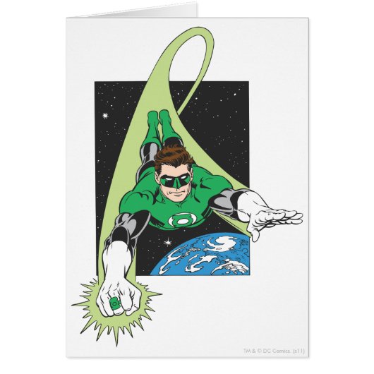 Green Lantern in Space Cards (Front)