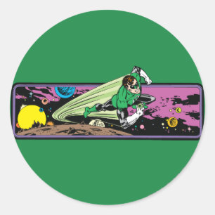 Green Lantern in Space Classic Round Sticker