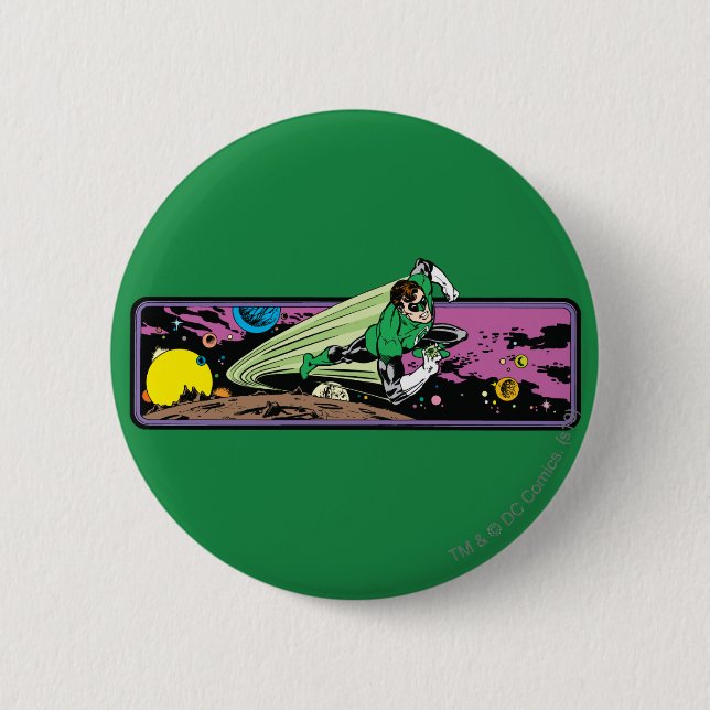 Green Lantern in Space Pinback Button (Front)