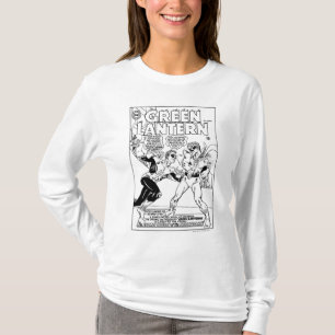 Green Lantern in the ring, Black and White T-Shirt
